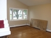 Living room with vaulted ceiling